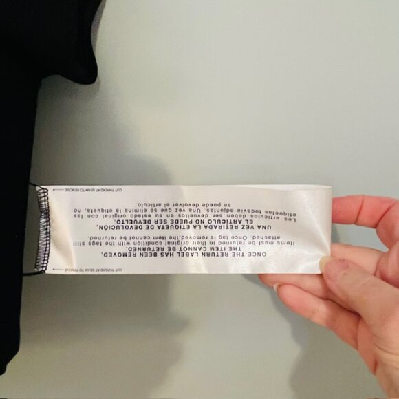 Dress the Population Bailey Crop Corset Style Top Ponte Black NEW NWT Large - Picture 4 of 10